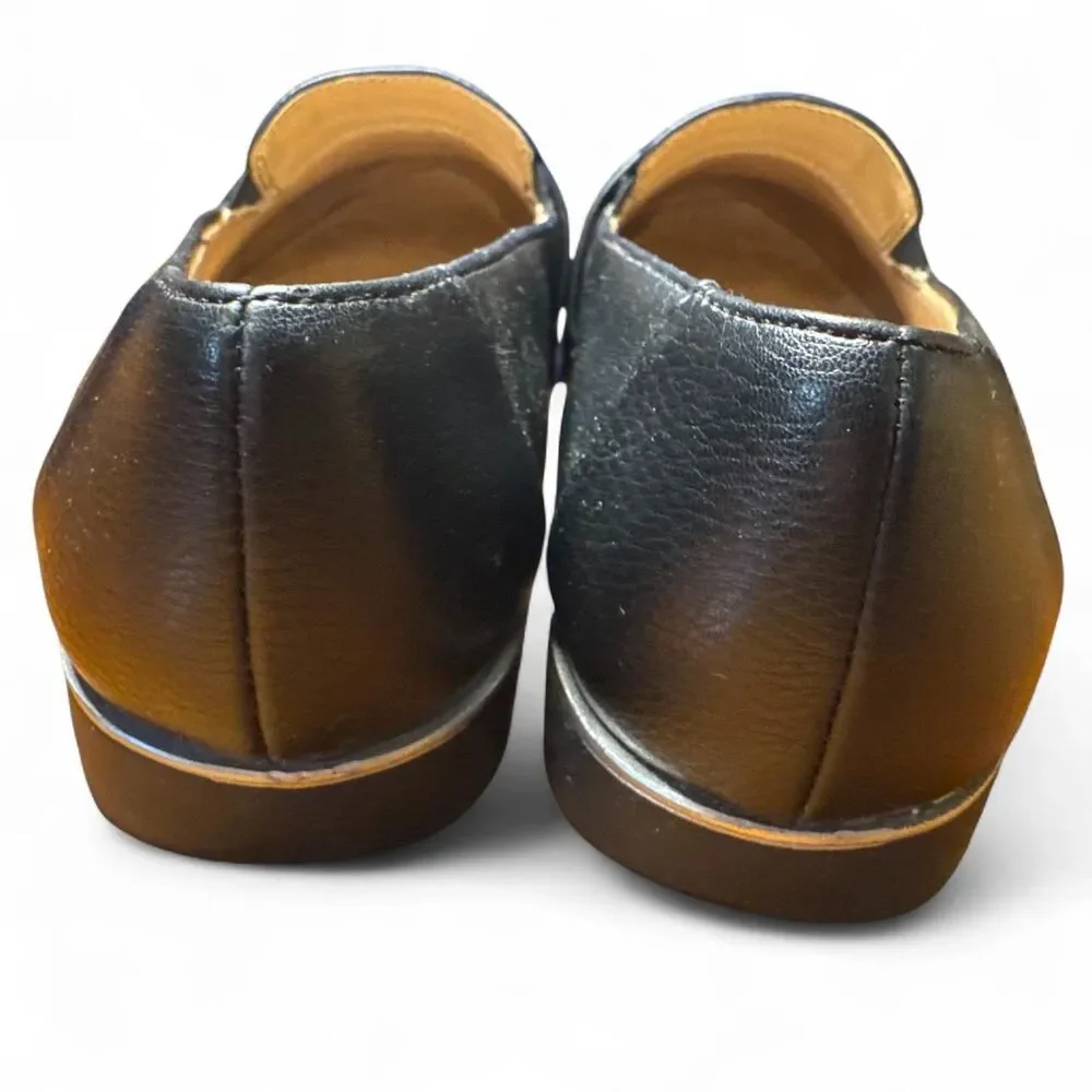 Lifestride Zee Tassle Women's Black Loafers Flats Comfort Walking